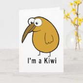 Carte Je suis un kiwi (Fleur jaune)