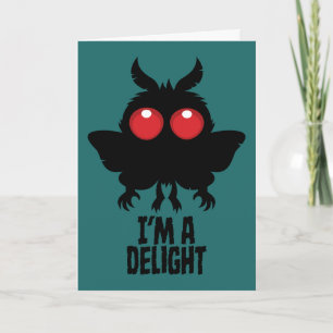Carte Je suis un Mothman délectable, créature cryptide e
