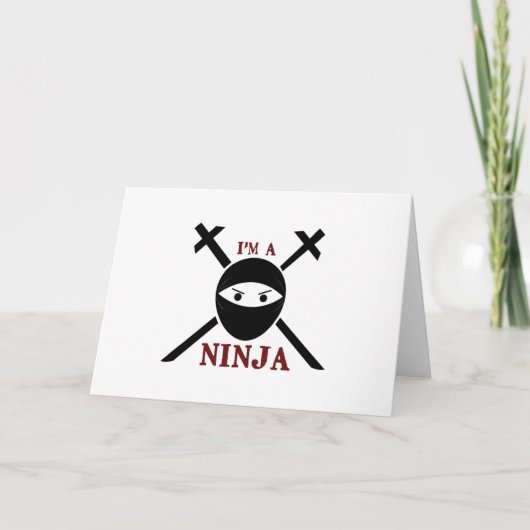 Carte Je Suis Un Ninja (Devant)