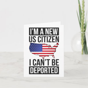 Carte Je suis un nouveau citoyen des États-Unis Citoyenn