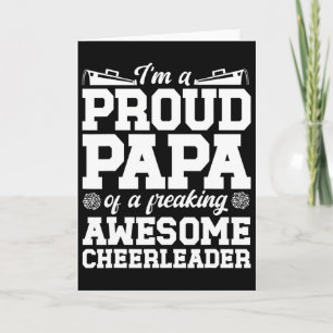 Carte Je suis un papa cheer fier d'un grand-père de chee