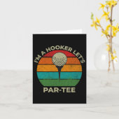 Carte Je suis un par Tee drôle père de golf Fathers D (Fleur jaune)