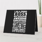 Carte Je suis un patron fier d'employés carrément géniau (Dos)