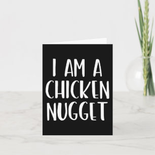 Carte Je suis un poulet nugget Halloween Je suis simple