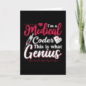 Carte Je suis un programmeur de codage Médicale (Devant)