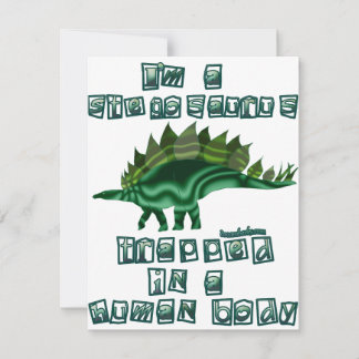 Carte Je suis un Stegosaurus
