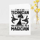 Carte Je Suis Un Technicien De Laboratoire Technique De (Fleur jaune)