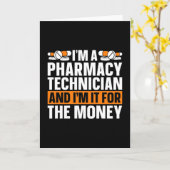 Carte Je suis un technicien en pharmacie Tech Médecine P (Fleur jaune)