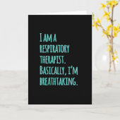 Carte Je suis un thérapeute respiratoire (Fleur jaune)