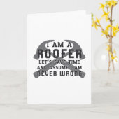 Carte Je Suis Un Toit Toit Toits Toits Hommes Papa Const (Fleur jaune)