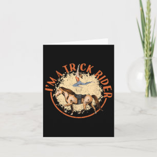 Carte Je Suis Un Trick Rider Équitation équitation équit