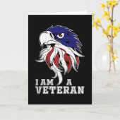 Carte Je suis un vétéran (Fleur jaune)