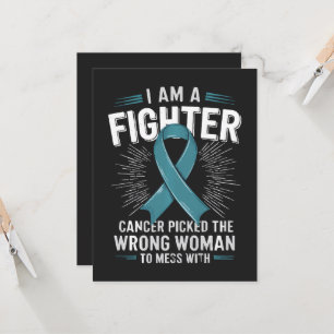 Carte Je Suis Une Combattante Le Cancer A Choisi La Mauv