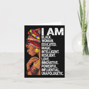 Carte Je Suis Une Femme Noire Éduquée Noire Histoire Moi