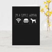 Carte Je Suis Une Femme Simple (Fleur jaune)