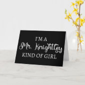Carte Je suis une fille comme Mr Knightley (Fleur jaune)