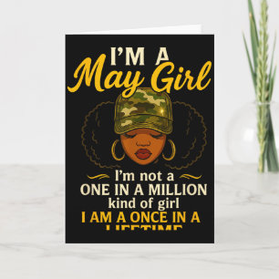 Carte Je suis une fille de mai, je ne suis pas une fille