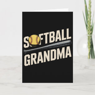 Carte Je suis une grand-mère de softball qui aime chaque