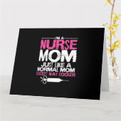 Carte Je suis une mère infirmière comme une mère normale (Fleur jaune)