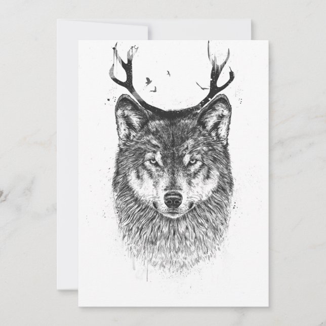 Carte Je suis votre cerf (Devant)