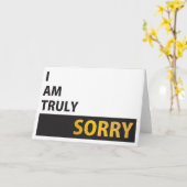 Carte Je suis vraiment désolé (Fleur jaune)