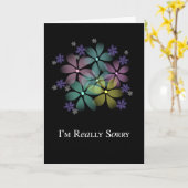 Carte Je suis vraiment désolé, excuses (Fleur jaune)
