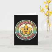 Carte Je Survivécu 67 Jours D'école Drôle 67 Professeurs (Fleur jaune)