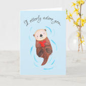 Carte Je t'admire Otter Mare La Loupe Saint Valentin (Fleur jaune)