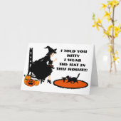 Carte "Je T'Ai Dit Kitty" (Fleur jaune)