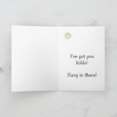 Carte Je t'ai eu ! Support de traitement du cancer (Intérieur)