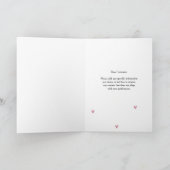 Carte Je t'aimais hier plié (Intérieur)