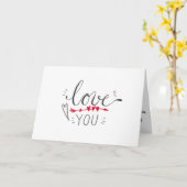 Carte Je t'aime (Fleur jaune)