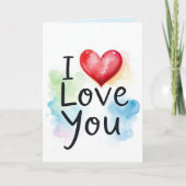 Carte Je T'Aime (Devant)