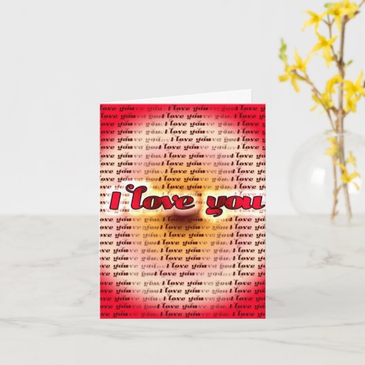 Carte Je T'Aime (Fleur jaune)