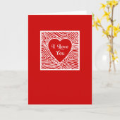 Carte Je T'Aime (Fleur jaune)