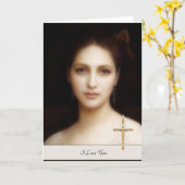 Carte Je t'aime (Fleur jaune)