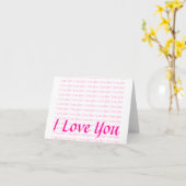 Carte Je t'aime (Fleur jaune)