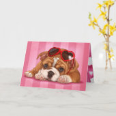 Carte Je t'aime (Fleur jaune)