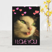 Carte Je t'aime (Fleur jaune)