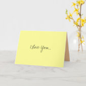 Carte Je T'Aime... (Fleur jaune)
