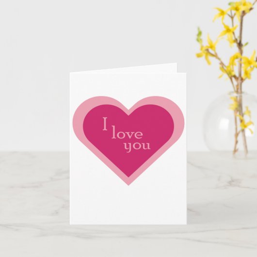 Carte Je t'aime (Fleur jaune)