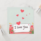 Carte Je T'Aime (Devant/Arrière en situation)