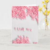 Carte Je t'aime (Fleur jaune)