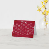 Carte Je t'aime (Fleur jaune)