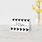 Carte Je t'aime (Fleur jaune)