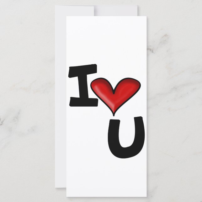 Carte je t'aime (Devant)