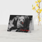 Carte Je t'aime ! (Fleur jaune)