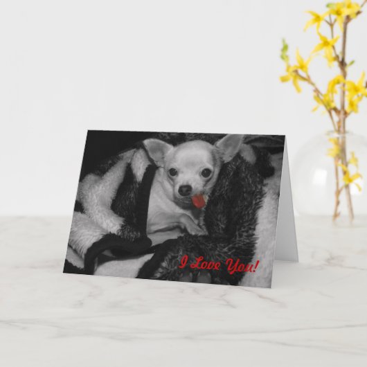 Carte Je t'aime ! (Fleur jaune)