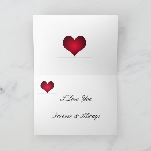 Carte Je t'aime (Intérieur)