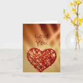 Carte je t'aime (Fleur jaune)